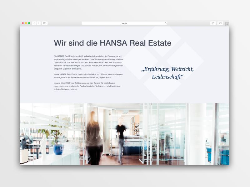 HANSA Real Estate Website